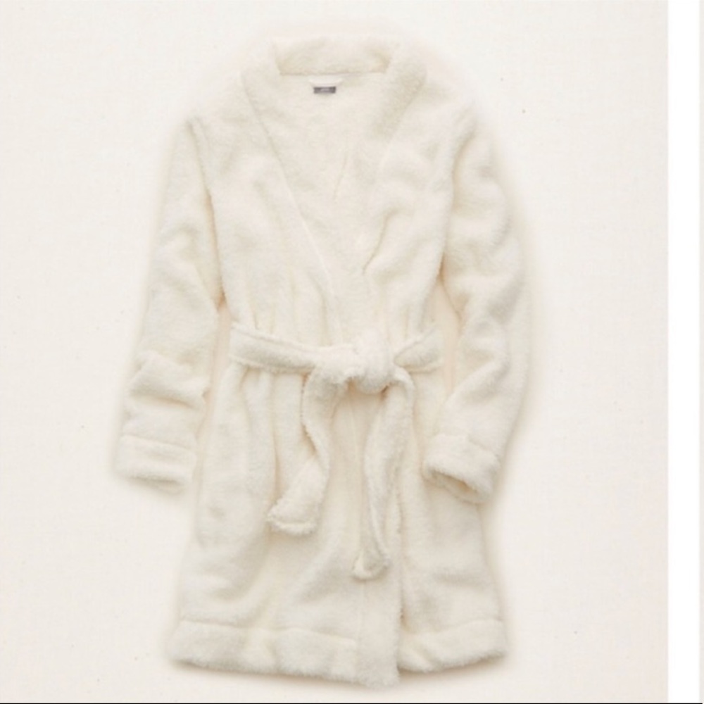 Aerie Sherpa Cream Robe!